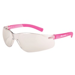 Crews Bearkat 2 Safety Glasses - Small Pink Frame - Clear Indoor/Outdoor Lens BK229
