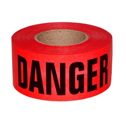 Radians Pre-Printed SafeTape Barricade Tape - DANGER - Red - 4.0 Mil BTPR04K1-40