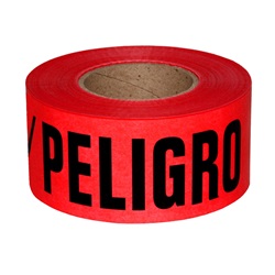 Radians Pre-Printed SafeTape Barricade Tape - DANGER/PELIGRO - Red - 2.0 Mil BTPR06K1-20