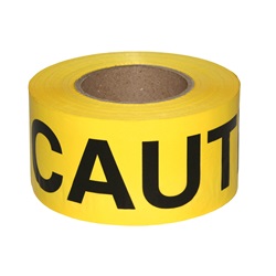 Radians Pre-Printed SafeTape Barricade Tape - CAUTION - Yellow - 3.0 Mil BTPY01K1-40