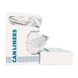 White, Linear Low-Density Can Liners BWK-4347EXH