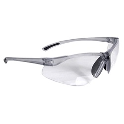 Radians C2 Safety Glasses - Smoke Temples - Clear Bifocal Lens C2-1