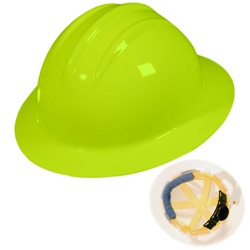 Bullard C33HYR Classic Full Brim Hard Hat - Ratchet Suspension - Hi-Viz Yellow BUL-C33HYR