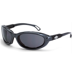CrossFire Raptor Safety Glasses - Gray Foam Lined Frame - Smoke Bifocal Lens CFS-1161RX