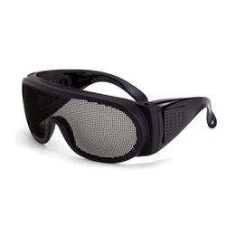 CrossFire Wire Mesh Safety Glasses - Black Frame - Black Wire Mesh Lens CFS-19218
