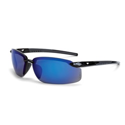 CrossFire ES5 Safety Glasses - Black Frame - Blue Mirror Lens CFS-2968