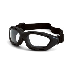 CrossFire Element Safety Goggles - Black Foam Lined Frame - Clear Anti-Fog Lens CFS-91351AF