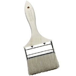 Rubberset White China Bristle Chip Brush CHIPWHITE