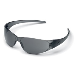 Crews Checkmate Safety Glasses - Black Frame - Gray Lens CK112
