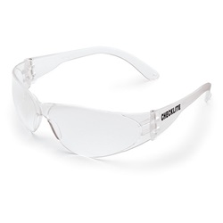 Crews Checklite Safety Glasses - Clear Frame - Clear Uncoated Lens CL010