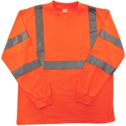 ANSI Class 3 Long Sleeve T-Shirt - Orange CL3-LS-T-SHIRT-O