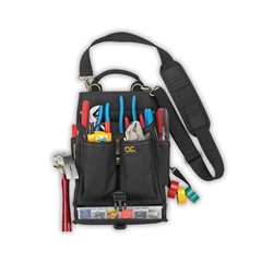CLC 13 Pocket Electricians Tool Pouch with Plastic Parts Tray CLC-1510