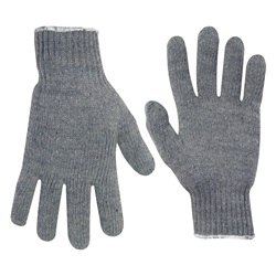 CLC Work Gloves - Grey Heavy Weight String Knit Gloves - Bulk Pack CLC2019B