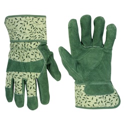 CLC 2242 Split Cowhide Palm Safety Cuff Gardening Gloves CLC-2242