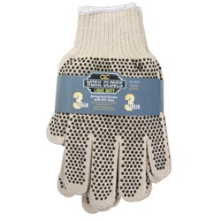 CLC PK2005 String Knit Gloves with PVC Gripper Dots - 3-Pack CLC-PK2005