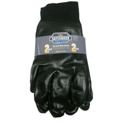 CLC PK2080 PVC Dip Gloves with Knit Wrist - 2-Pack CLC-PK2080