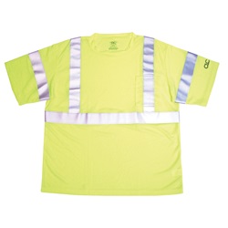 CLC SS10 Class 2 Short Sleeve Safety Shirt - Yellow/Lime CLC-SS10
