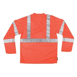 CLC SS13 Class 3 Long Sleeve Safety Shirt - Orange CLC-SS13