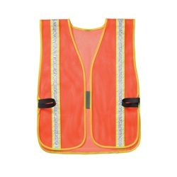 CLC SV07 Non ANSI Hi-Gloss Safety Vest - Orange CLCSV07