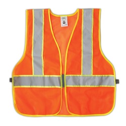 CLC SV09 Economy Class 2 Safety Vest - Orange CLC-SV09