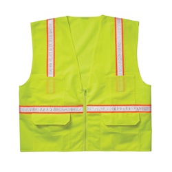 CLC SV14 Economy Non ANSI Surveyor Safety Vest - Yellow/Lime CLC-SV14