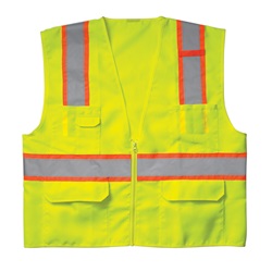 CLC SV22 Class 2 Surveyor Safety Vest - Yellow/Lime CLC-SV22