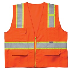 CLC SV23 Class 2 Surveyor Safety Vest - Orange CLCSV23