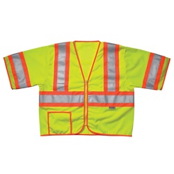 CLC SV26 Class 3 Two-Tone Safety Vest - Yellow/Lime CLC-SV26