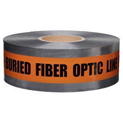 CAUTION BURIED FIBER OPTIC LINE BELOW - Detectable Underground Warning Tape D3105O51-457