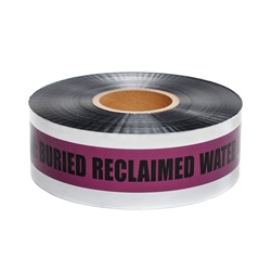 CAUTION BURIED RECLAIMED WATER LINE BELOW - Detectable Underground Warning Tape D3105PP115-457