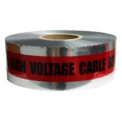 CAUTION BURIED HIGH VOLTAGE CABLE BELOW - Detectable Underground Warning Tape D3105R2598-457