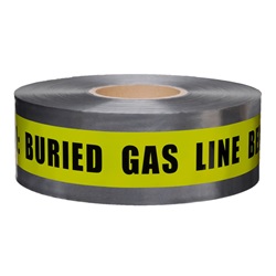 CAUTION BURIED GAS LINE BELOW- Detectable Underground Warning Tape D3105Y5-457