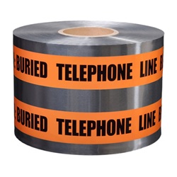 CAUTION BURIED TELEPHONE LINE - Detectable Underground Warning Tape D6105O54-457
