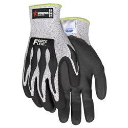 Memphis Dyneema ForceFlex Gloves with Black PU Coating Grey DN100
