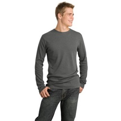 District DT118 Young Mens Long Sleeve Thermal - Deep Heather DT118-Deep-Heather