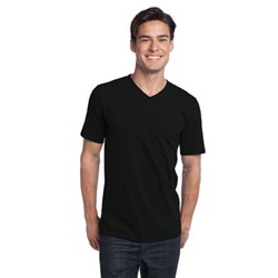 District Threads Young Mens Concert V-Neck Tee - Black DT5500-Black