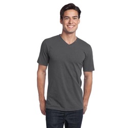 District Threads Young Mens Concert V-Neck Tee - Charcoal DT5500-Charcoal
