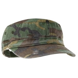 District DT605 Distressed Military Hat - Military Camo DT605-Military-Camo