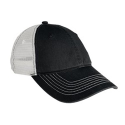 District DT607 Mesh Back Cap - Black/White DT607-Black-White