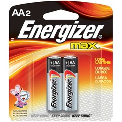 AA Energizer Batteries, Max Line, 2-pack E91BP-2