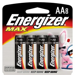 AA Energizer Batteries, Max Line, 8-pack E91BP-8