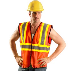 Occunomix Class 2 Value Two Tone Mesh Vest - Orange ECO-GC2T-ORANGE
