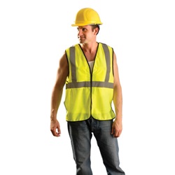 OccuNomix ECO-GCB Value Class 2 Breakaway Mesh Safety Vest - Yellow/Lime - Clearance ECO-GCB-YELLOW