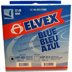 Elvex EP-201 Bell Shape Foam Ear Plugs - SALE EP-201-SALE