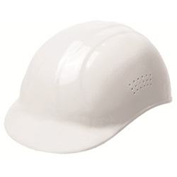 ERB Safety Bump Cap with 4-Point Plastic Suspension in White ERB-19111