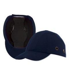 Cotton Ball Cap Style Bump Cap with ABS shell insert - Dark Blue ERB-19400