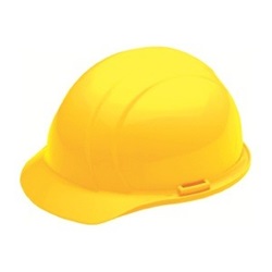 Liberty Cap Style with 4-Point Suspension and Slide-lock Adjustment in Yellow ERB-19822