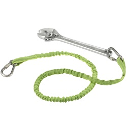 Ergodyne Squids 3111EXT Extended Stainless Steel Dual Carabiner ERGO-3111EXT-Lime