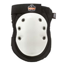 Ergodyne ProFlex 315HL Long Textured Hard Cap Knee Pads - Velcro Closure ERGO-315HL-WhiteCap