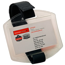 Ergodyne Squids 3386 Vinyl Arm Band ID/Badge Holder - Black ERGO-3386-Black
